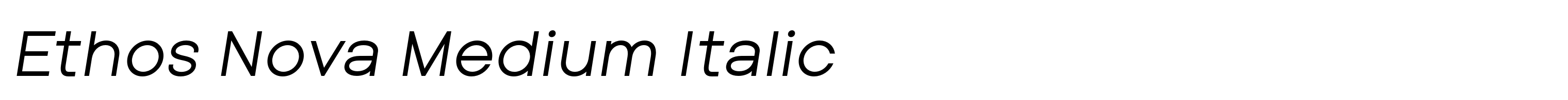 Ethos Nova Medium Italic